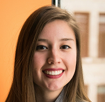 Directrice financière d'une société de trading financier, Victoria Lawson, portrait.